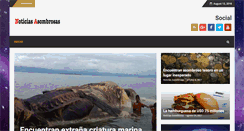 Desktop Screenshot of noticiasasombrosas.com