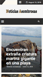 Mobile Screenshot of noticiasasombrosas.com