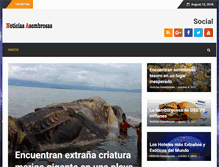 Tablet Screenshot of noticiasasombrosas.com